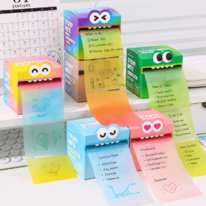 Gradient Transparent Sticky Notes for Students