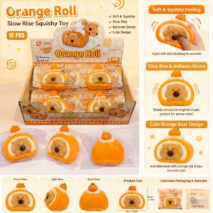 Orange Capybara Fluid Squishy, Stress Relief Squeeze Toy
