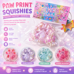 Cute Cat Paw Squishy Toy – Soft Stress Relief Fidget Toy