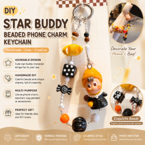 Creative Beaded Star Buddy Bag & Keychain Charm