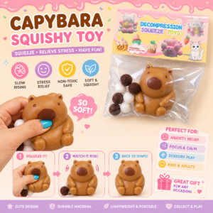 Capybara Slime Squishy Stress Relief Toy for Kids & Adults