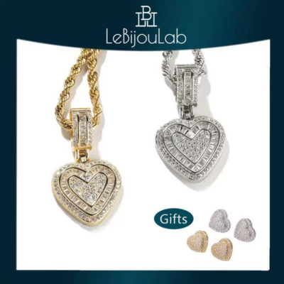Luxury Heart Pendant Necklace – Sparkling Crystal Heart Chain for Women